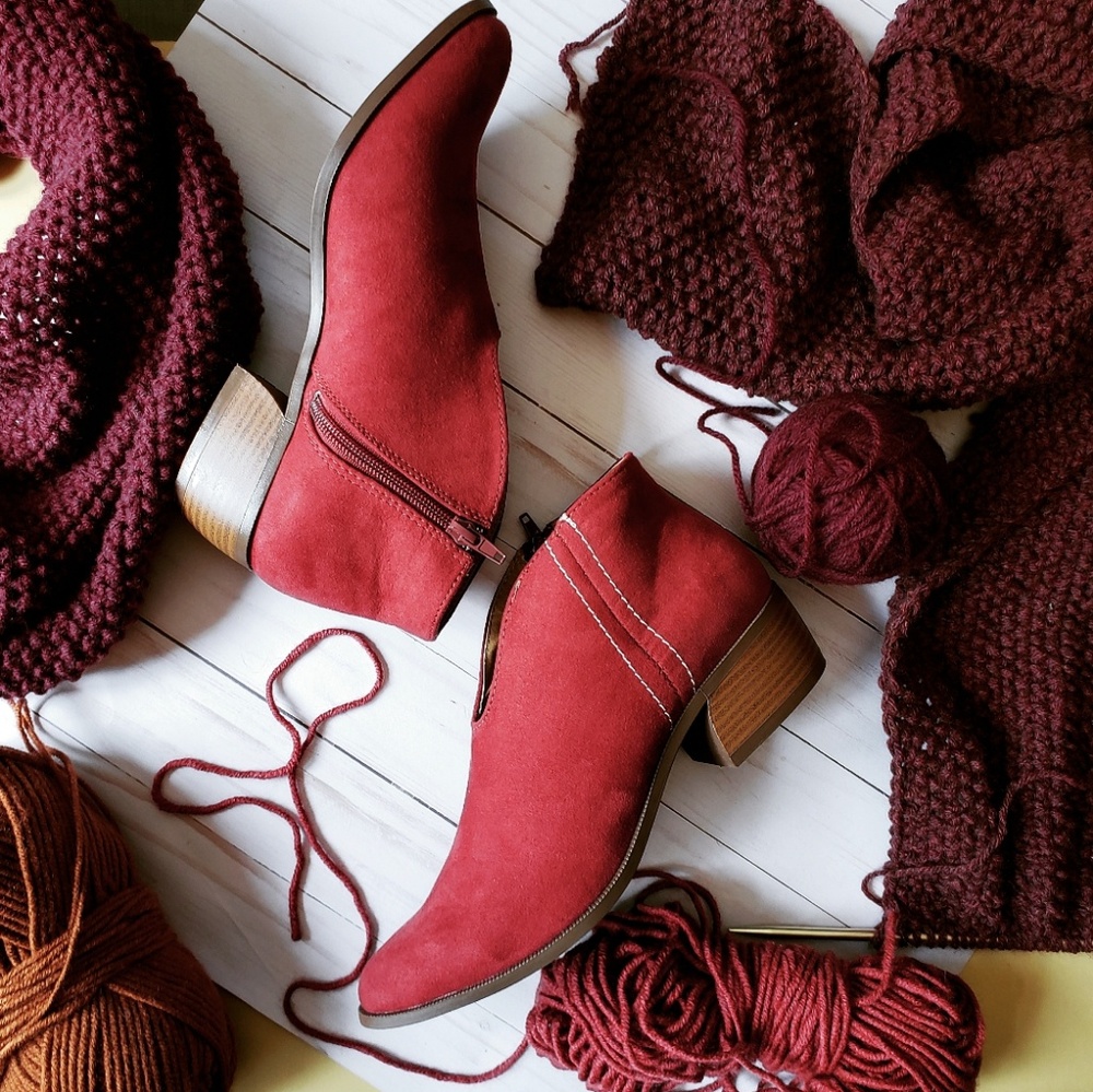 🚨LAST PAIR//The Cheyenne// Brick red bootie - Picture 4 of 7
